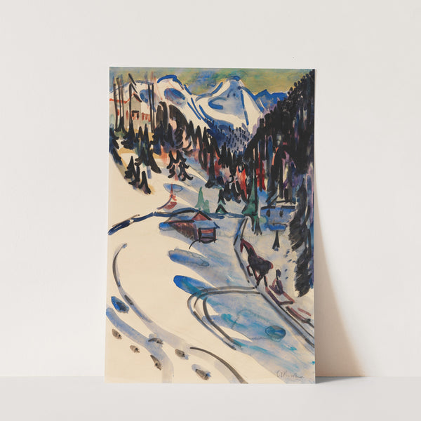 Sertigtal im Winter (1924) by Ernst Ludwig Kirchner