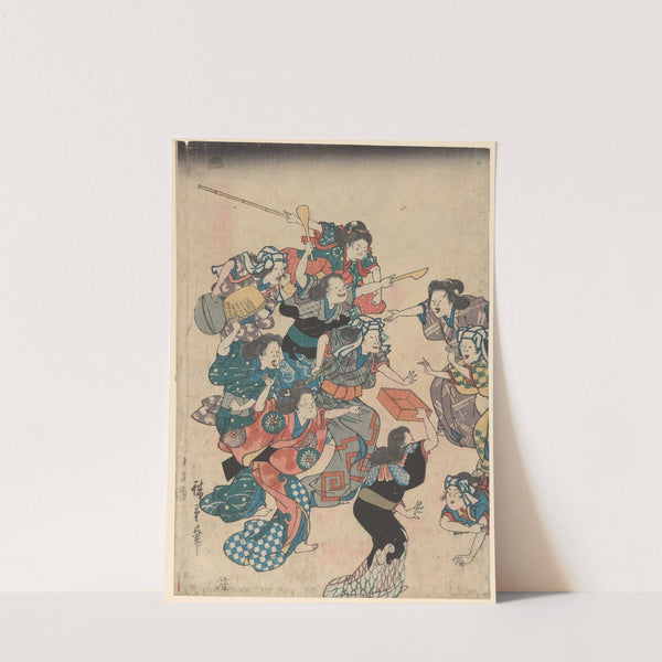 Servants’ Quarrel (19th century) by Andō Hiroshige