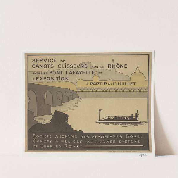 Service de canots glisseurs sur le Rhône by Anonymous