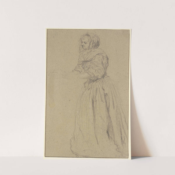 Servierende oder sich die Hände waschende Frau nach links by Gabriel Metsu