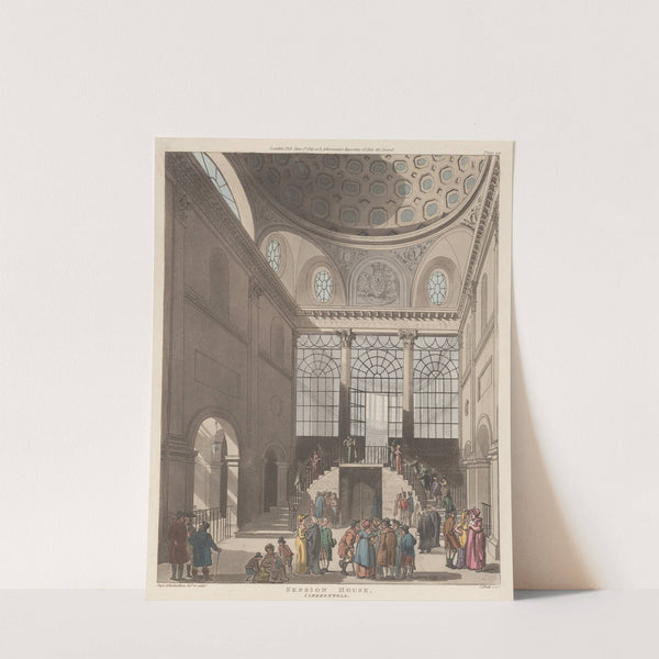 Session House, Clerkenwell (1809) by Thomas Rowlandson