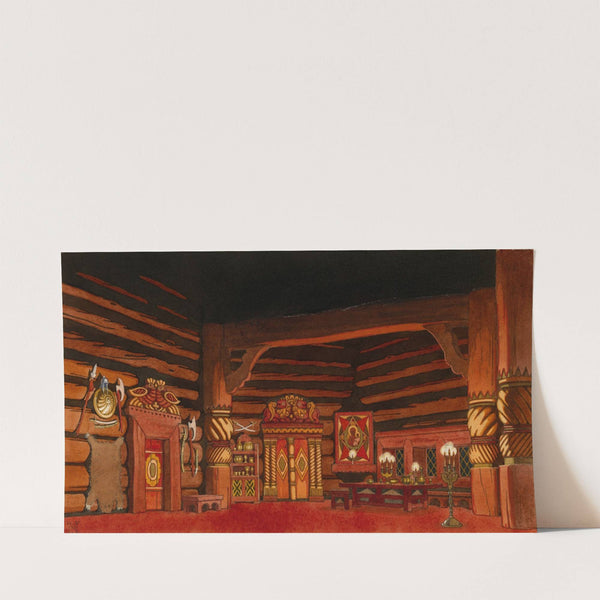 Set Design for the Opera ‘The Tsar’s Bride’ (1930) by Ivan Bilibin