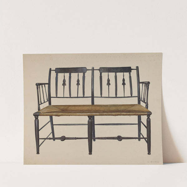 Settee by Amos C. Brinton