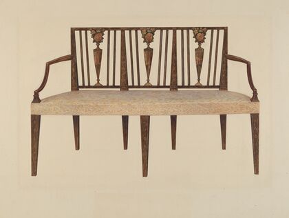 Settee–Sheraton Style