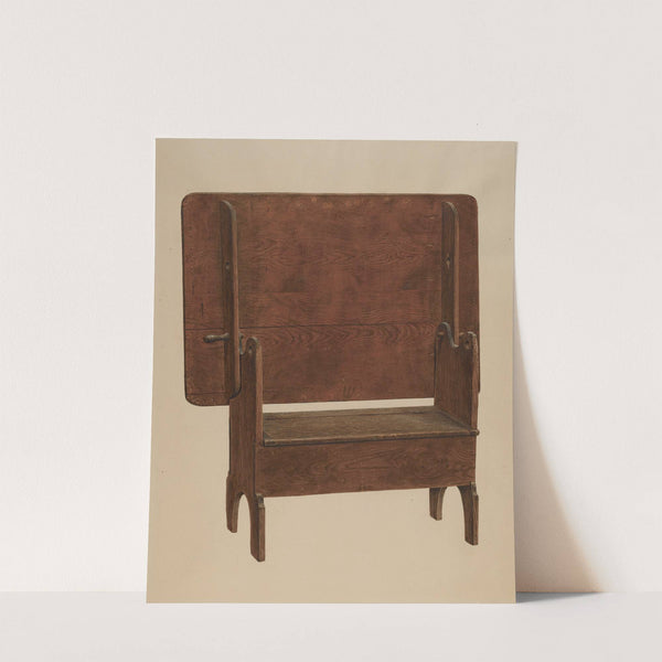 Settle-table by Harry Eisman