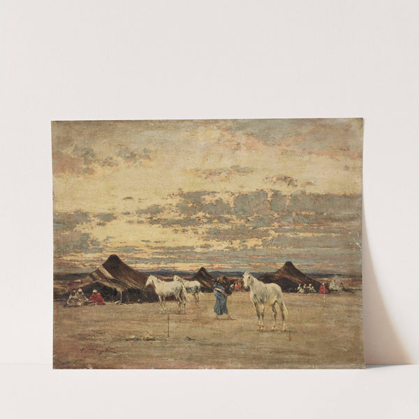 Settlement At Dawn by Victor Huguet