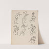 Seven Dancing Figures, in Three Registers by Henri Gaudier-Brzeska