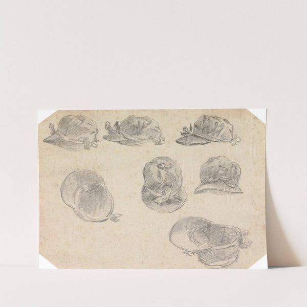 Seven Studies of Jockeys' Caps by Sawrey Gilpin