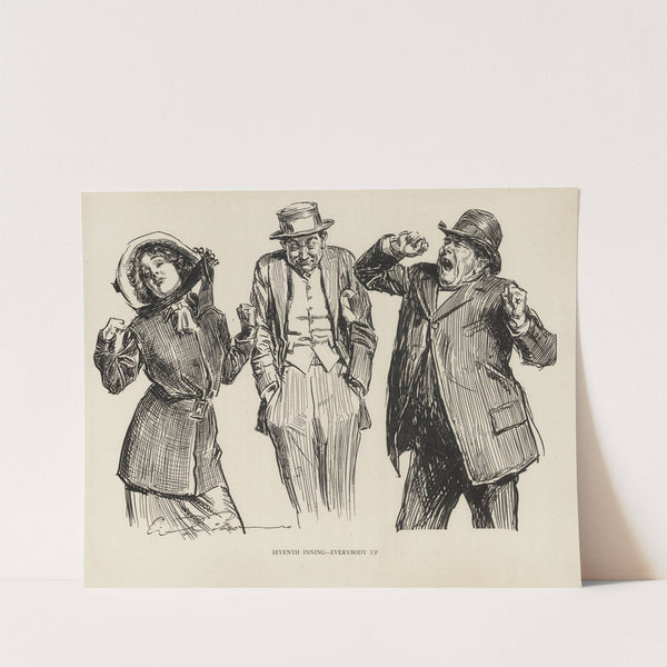 Seventh Inning – Everybody up (1916) by Charles Dana Gibson