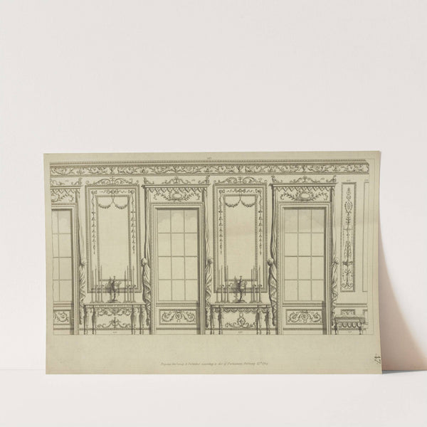 Several designs of windows and moldings. by Michael Angelo Pergolesi