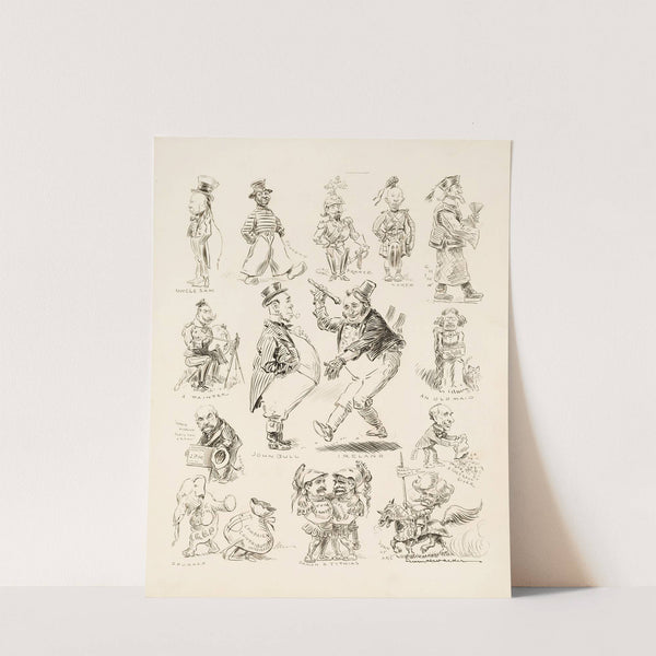 Several portraits of American and world leader figures (1906) by William Henry Walker