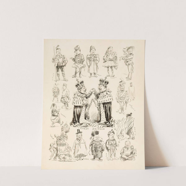 Several portraits of Theodore Roosevelt dressed in the manner of different countries (1906) by William Henry Walker