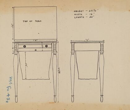 Sewing and Work Table