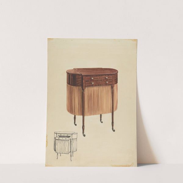 Sewing Table by Ferdinand Cartier