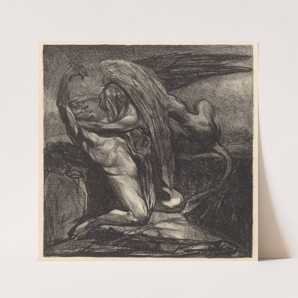 Sfinx met levenloze man by Johannes Josephus Aarts