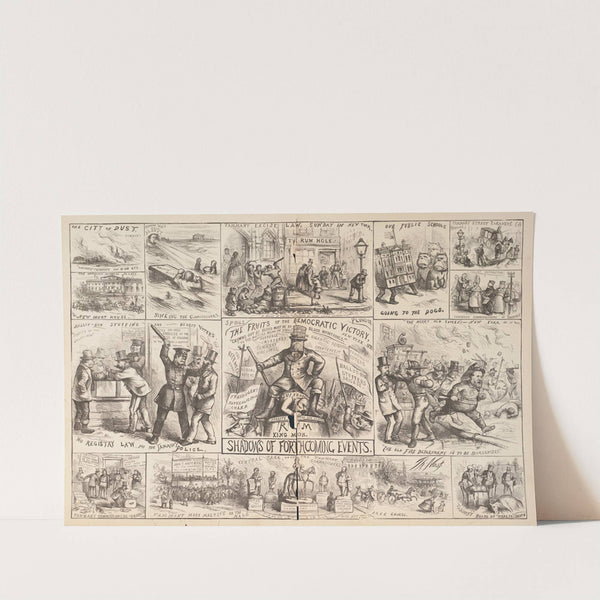 Shadows of forthcoming events (1870) by Thomas Nast