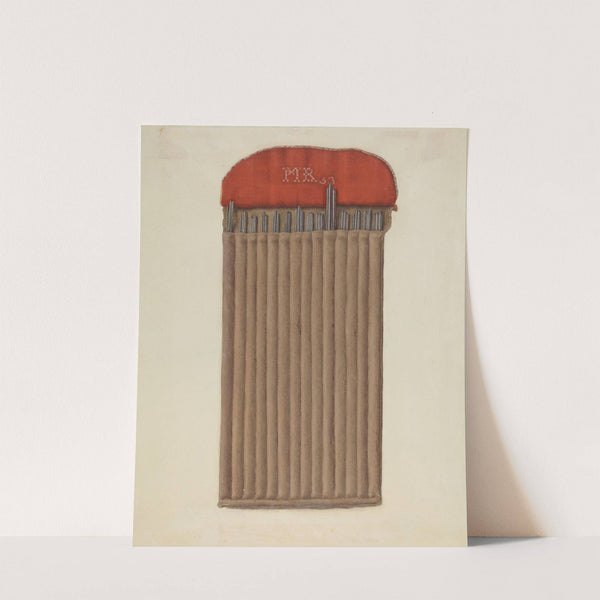 Shaker Case for Knitting Needles by Helen E. Gilman