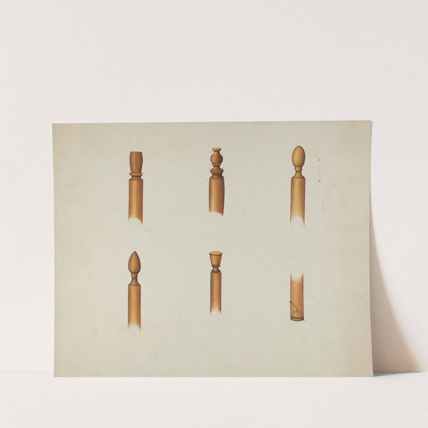 Shaker Chair Finials and Ball & Socket Foot by Ray Holden