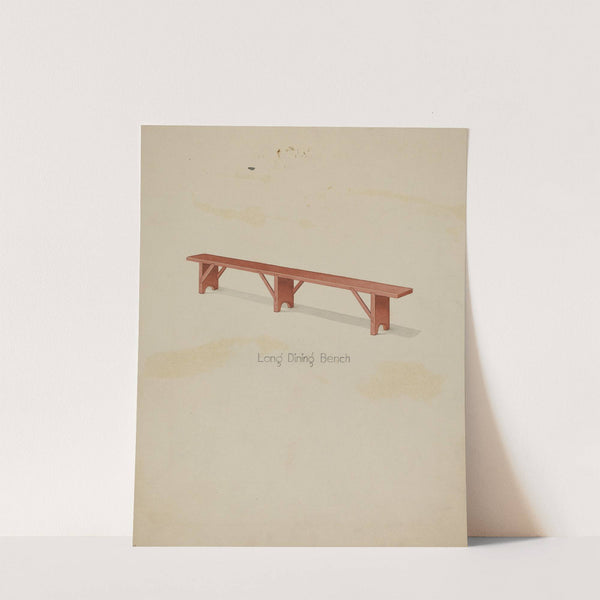 Shaker Long House Bench by Lawrence Foster