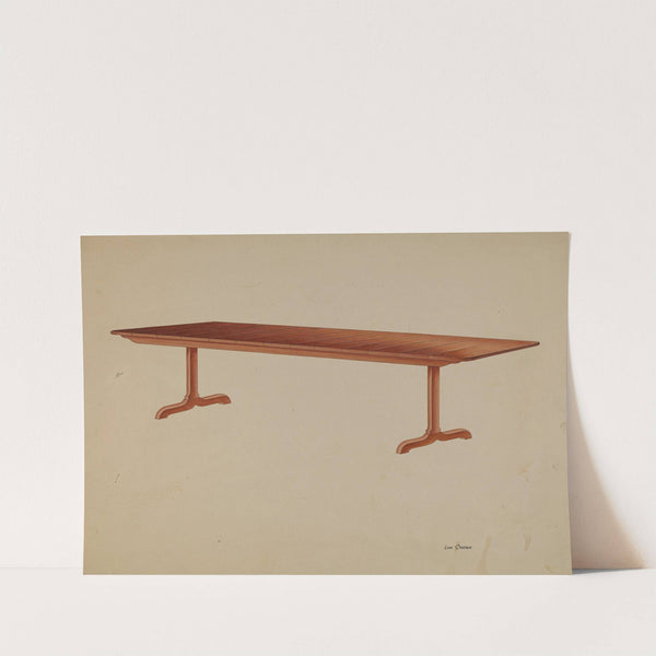 Shaker Refectory Table (c. 1939) by Lon Cronk
