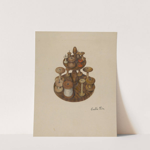 Shaker Spool Rack and Spools by Orville Cline