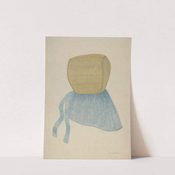 Shaker Straw Bonnet (c. 1937) by Mona Brown