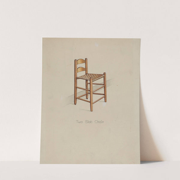 Shaker Two Slat Chair by Irving I. Smith