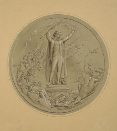 Shakespeare invoking his characters in the plays (1860)