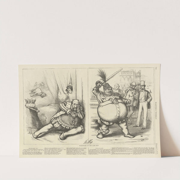 Shakespeare on the late riot (1871) by Thomas Nast