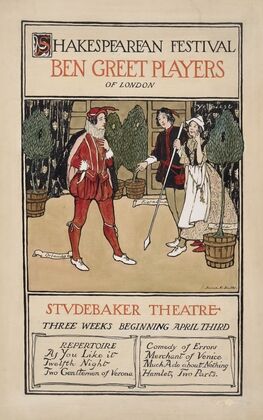 Shakespearean festival, Ben Greet Players of London, Studebaker Theater (1905) — size preview