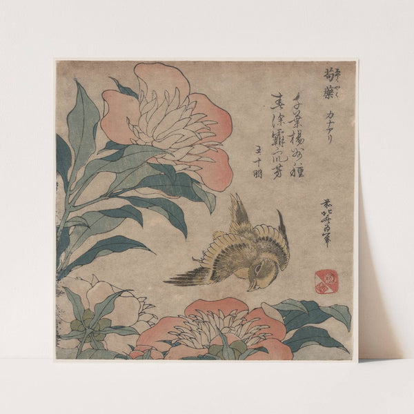 Shakuyaku kana ari by Katsushika Hokusai