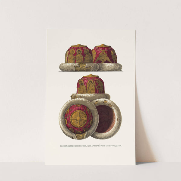 Shapka velikokniazheskaia, ili arhiereiskaia novgorodskaia, v 1-2 um (1849 - 1853) by Fedor Grigoryevich Solntsev