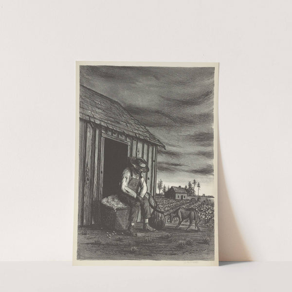 Sharecropper with Dog by John MacWhirter