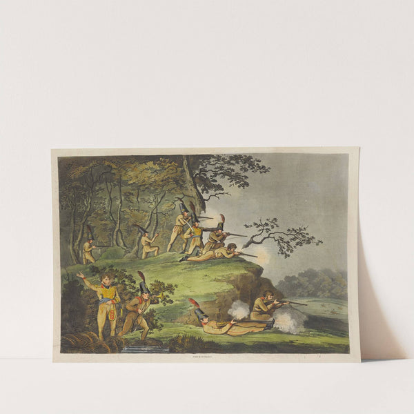 Sharp-shooters firing in ambush (1804) by Thomas Rowlandson
