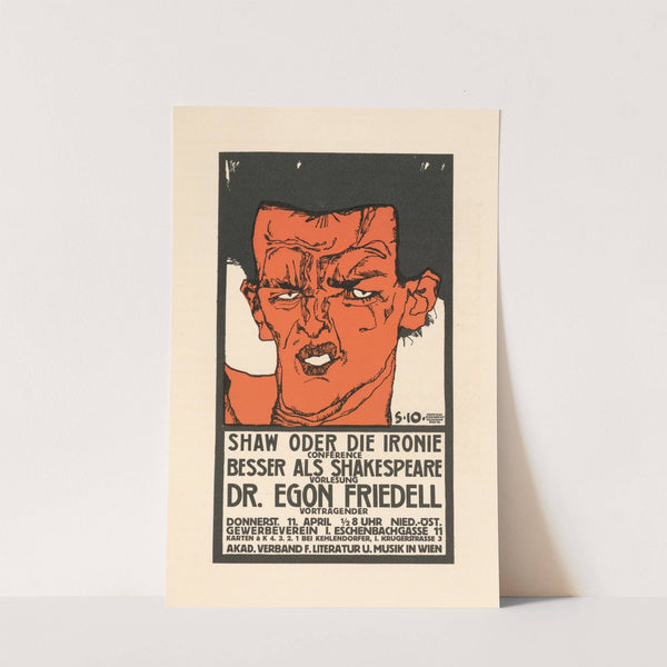 Shaw oder die Ironie, Vorlesung Dr. Egon Friedell by Egon Schiele