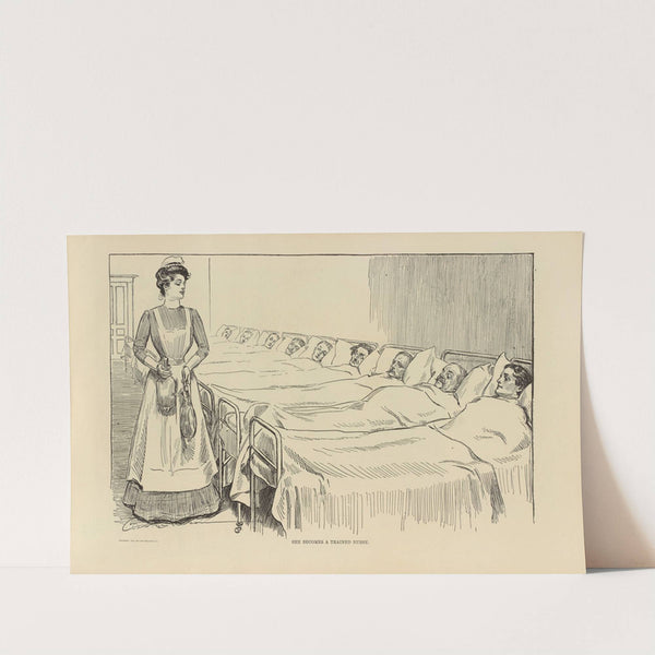 She becomes a trained nurse (1900-1905) by Charles Dana Gibson