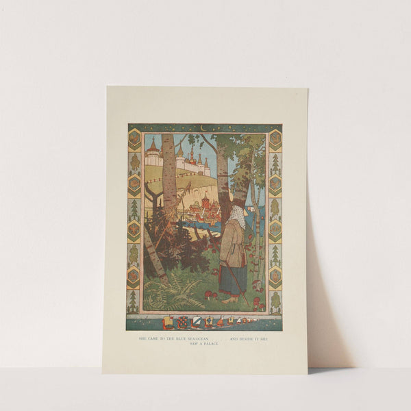 She came to the blue sea-ocean (1917) by Ivan Bilibin