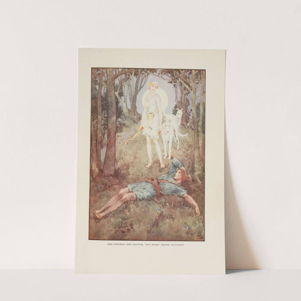 She checked her hounds, and stood beside Endymion by Helen Stratton