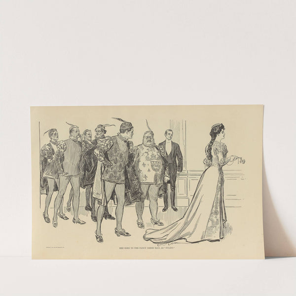 She goes to the fancy dress ball as ‘Juliet’ (1900-1905) by Charles Dana Gibson