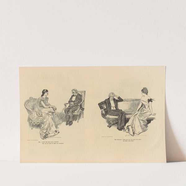 She; I have the true social instinct (1893-1900) by Charles Dana Gibson