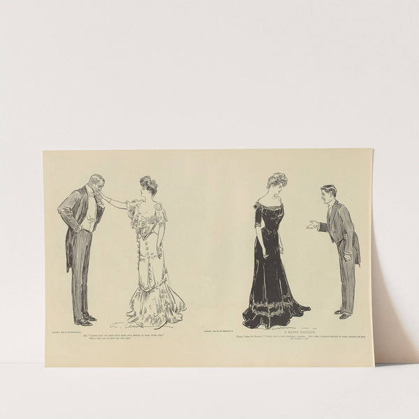 She; ‘i know that you must have made love before to some other girl.’ (1900-1905) by Charles Dana Gibson