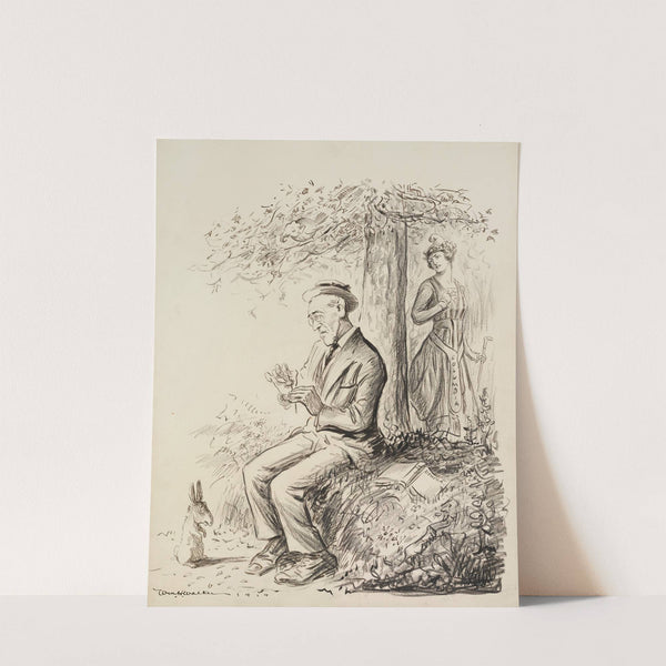 She loves me, she loves me not (1919) by William Henry Walker