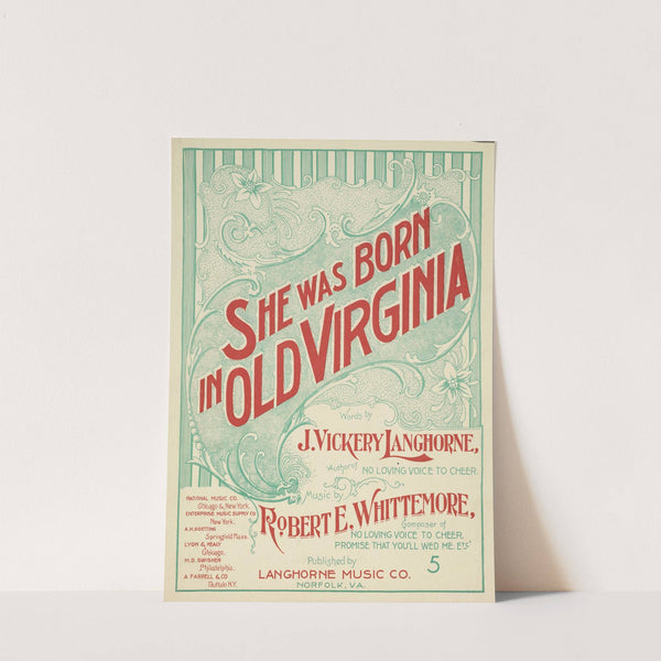 She was born in old Virginia by Anonymous