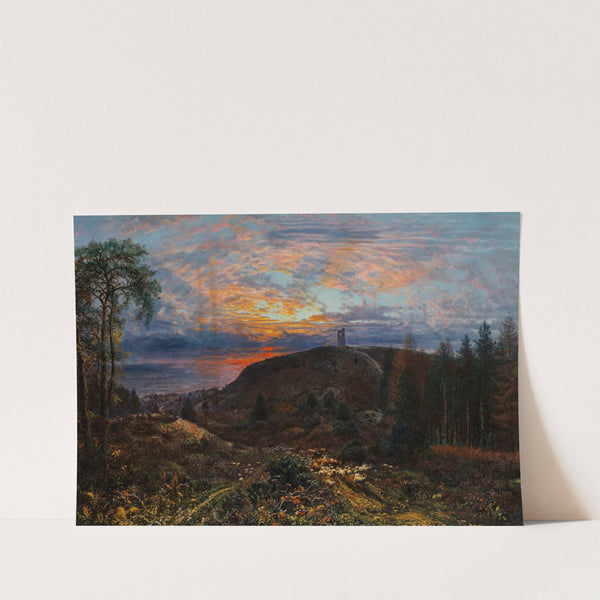 Sheep and cattle before Leith Hill, Edinburgh by George William Mote