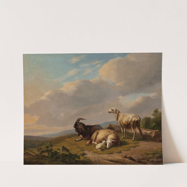 Sheep and Goats in a Landscape (1851) by Eugène Joseph Verboeckhoven