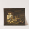 Sheep and Goats in a Stable (1821) by Jan van Ravenswaay