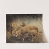 Sheep In A Barn (1885) by Heinrich Von Zügel