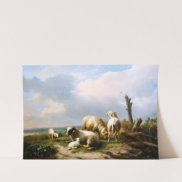 Sheep In A Landscape (1853) by Eugène Joseph Verboeckhoven