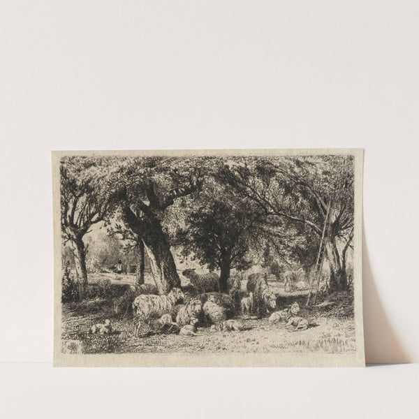 Sheep in an Orchard by Peter Moran