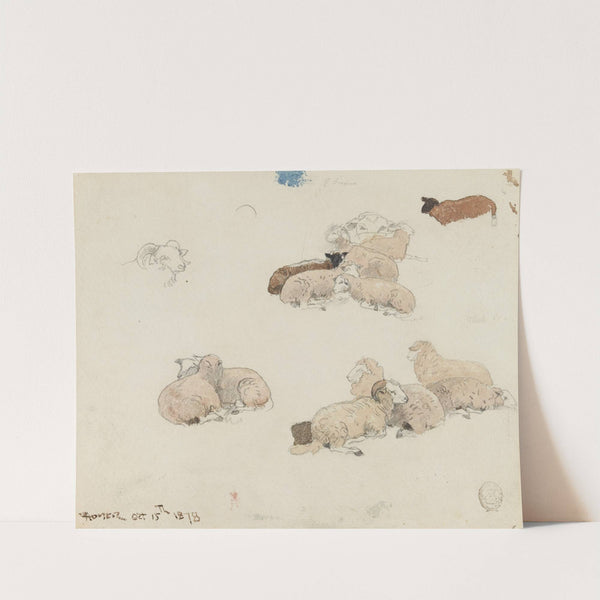 Sheep Resting by Winslow Homer